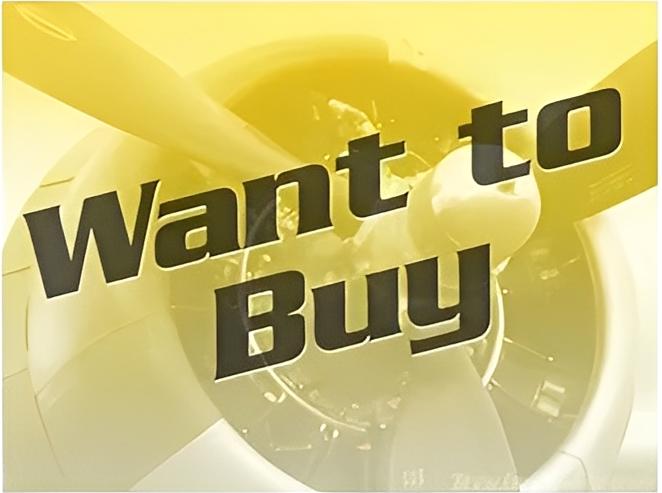 Aviation-themed Want to Buy design